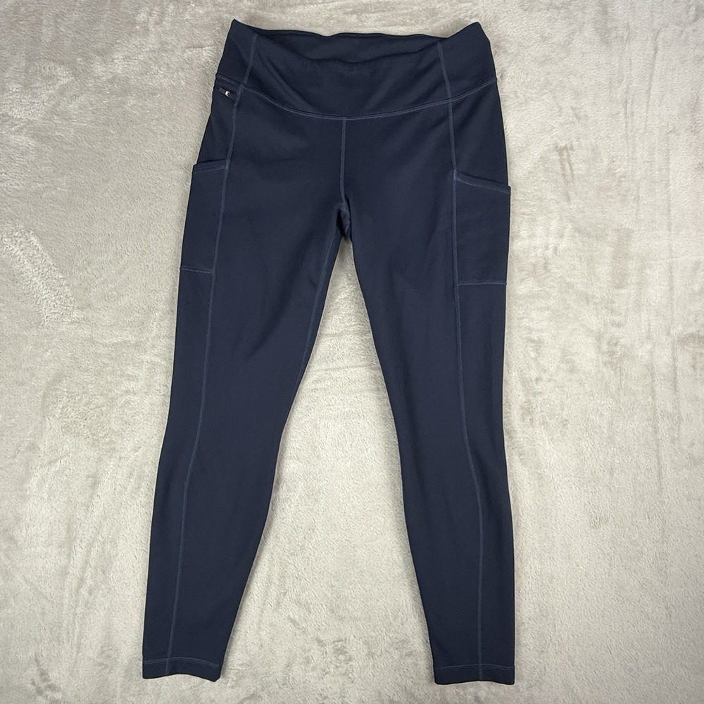 Patagonia Pack Out Tights Womens L Navy Blue Hiking Athletic Leggings 21995
